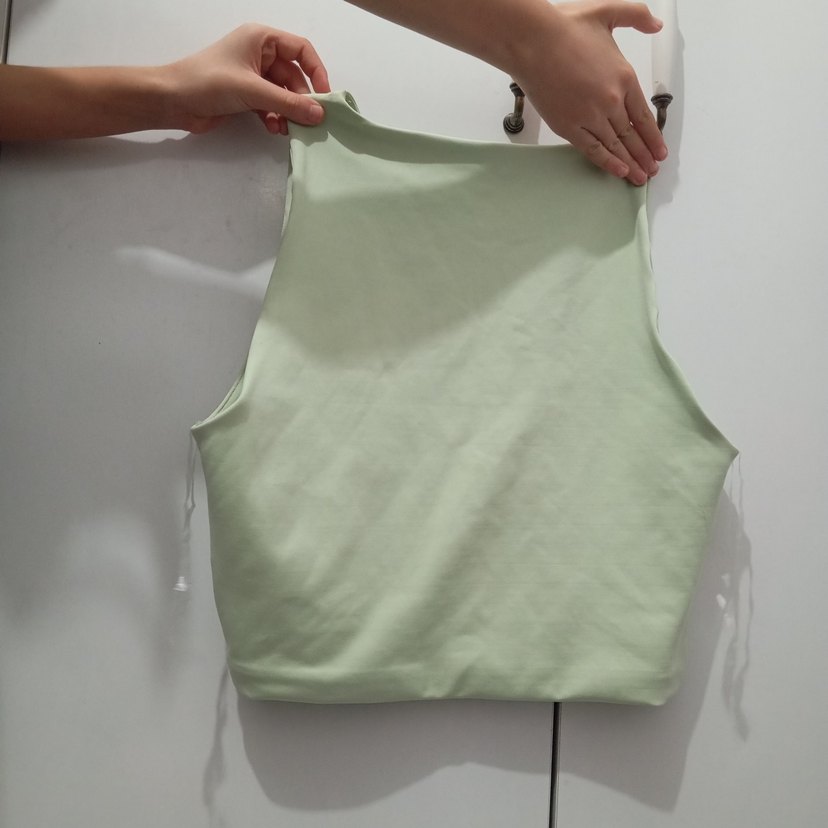 Yeşil Kadın Atlet, Kolsuz, Bisiklet Yaka - Görsel 2