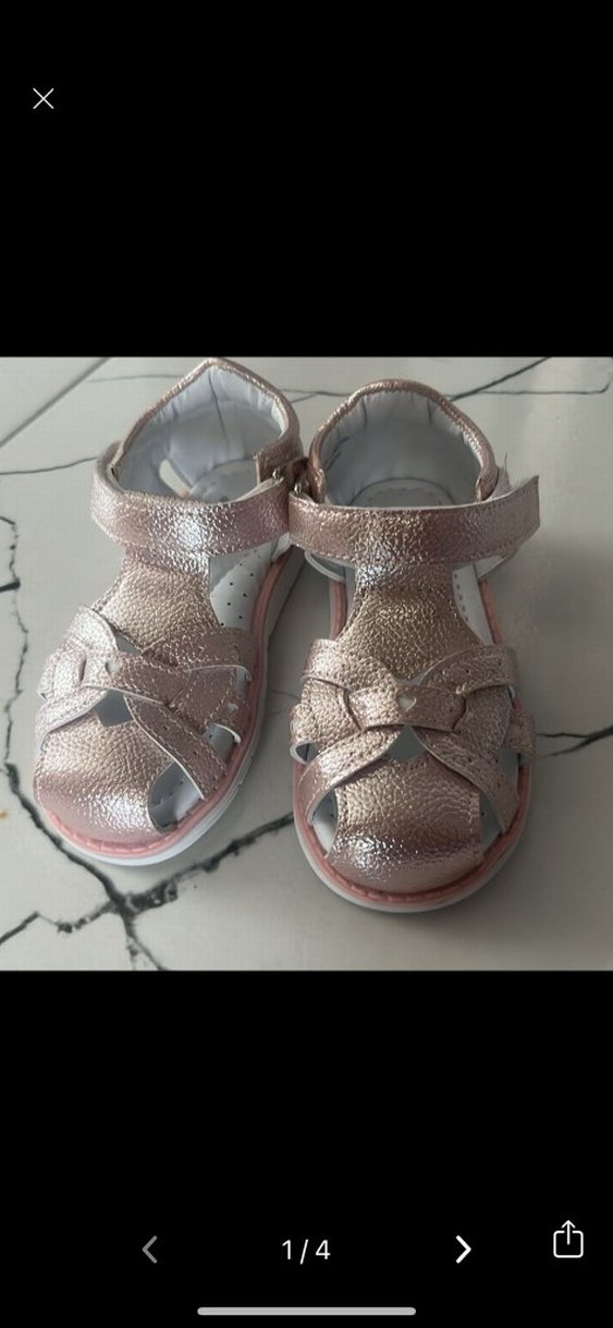 Kız Çocuk Parlak Pembe Kemerli Terlik - Görsel 2