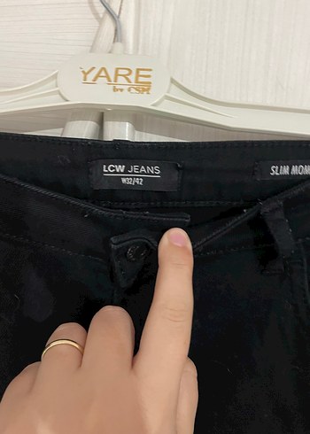 LC Waikiki Siyah kot slim mom kot pantolon