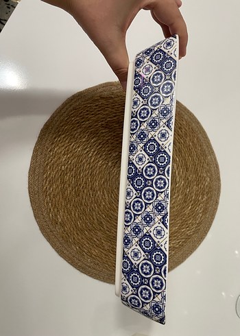 Acar Porselen gold yaldızlı dikdörtgen tepsi - Görsel 3