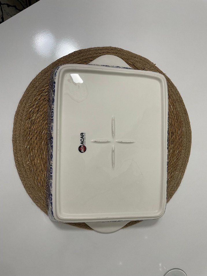 Acar Porselen gold yaldızlı dikdörtgen tepsi - Görsel 2