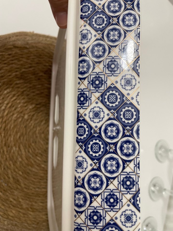 Acar Porselen gold yaldızlı dikdörtgen tepsi - Görsel 4