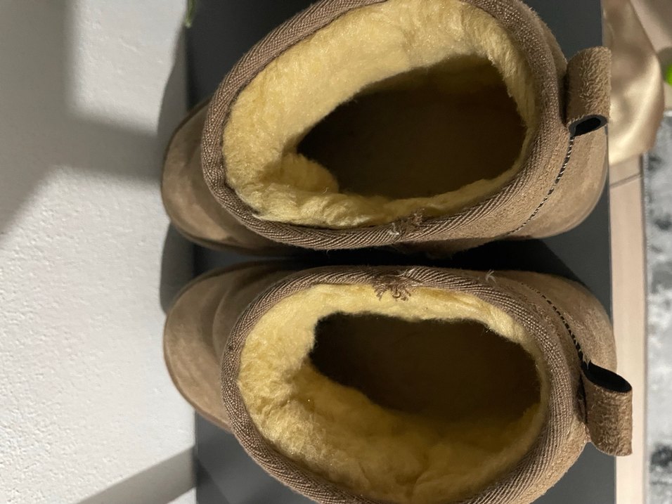 Vizon Süet Kadın Kalın Topuk Vizon UGG Bot - Görsel 3