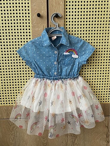 Kız Bebek Jean Elbise