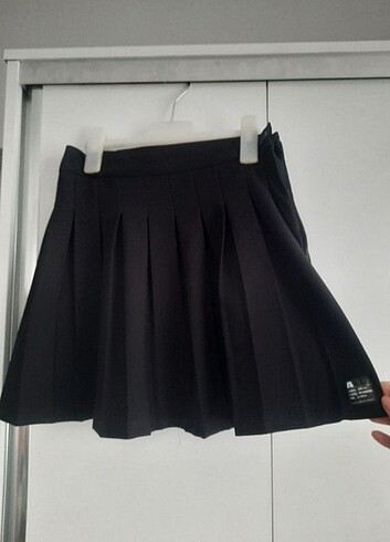 Pileli mini etek 