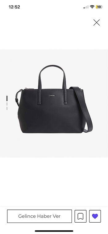 Calvin Klein Must Kadın siyah omuz çantası