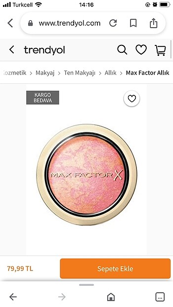 Max factor allık 05 lovely pink