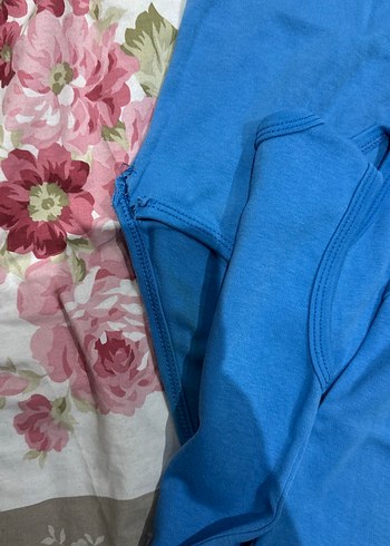 3 Yaş Beden Mavi Kolsuz Bebek Çıtçıtlı Body