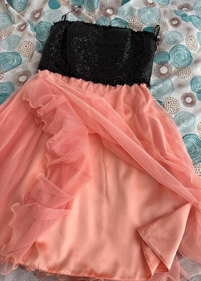 Pul payetli şık elbise - Görsel 4