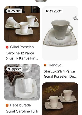 Beden güral porselen fincan takımı