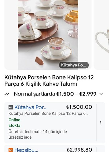 Beden çeşitli Renk güral porselen 6 lı fincan takımı