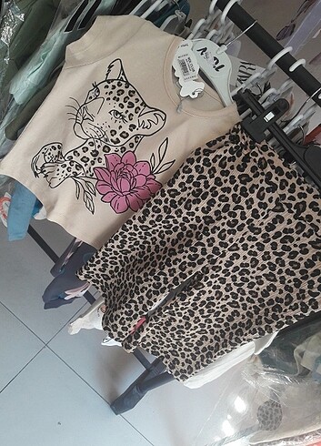 kız bebek leopar takım