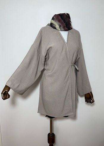 m Beden Keten Kumaş Kadın Kimono