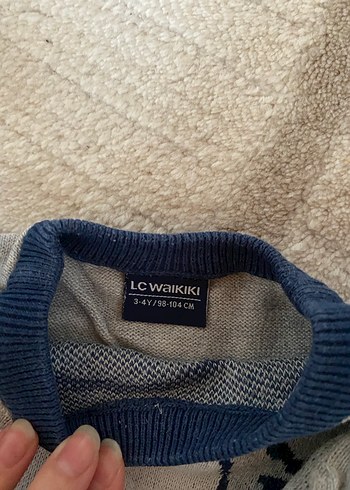 Gri Erkek Çocuk Uzun Kollu Triko Kazak - Görsel 2