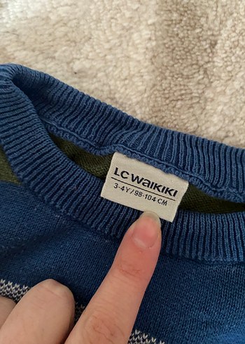 Çizgili Erkek Çocuk Triko Kazak - Görsel 2