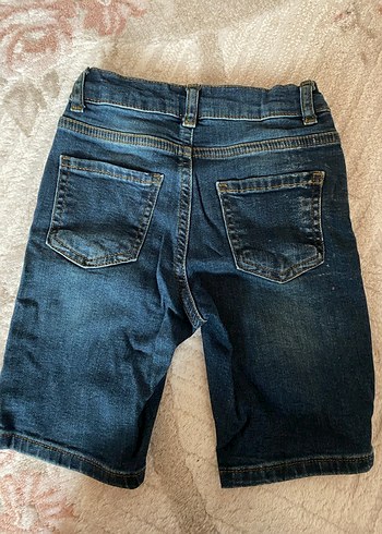 Erkek Çocuk Koyu Mavi Kot Şort - Görsel 2