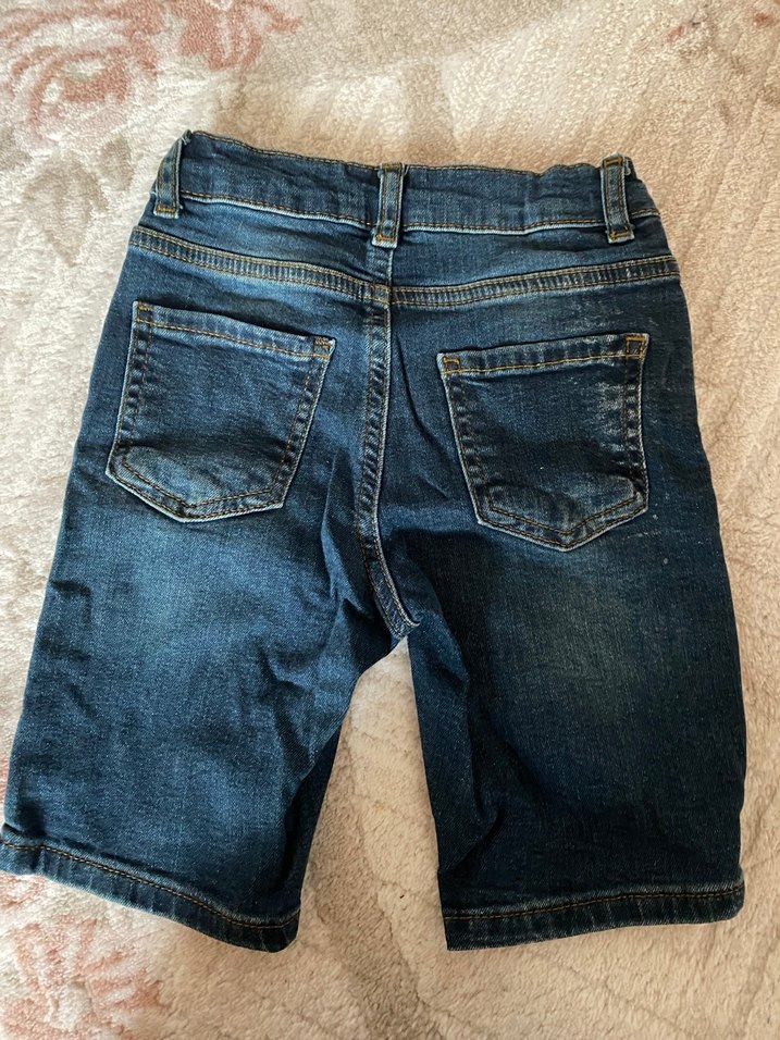 Erkek Çocuk Koyu Mavi Kot Şort - Görsel 2