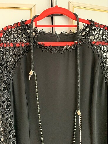 50 Beden Siyah Abiye Elbise