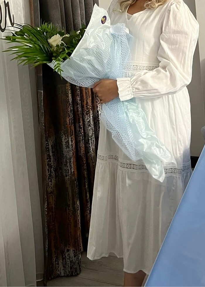 Beyaz elbise - Görsel 2