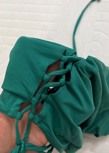 Yeşil İnce Askılı Kadın Mayo - Görsel 2