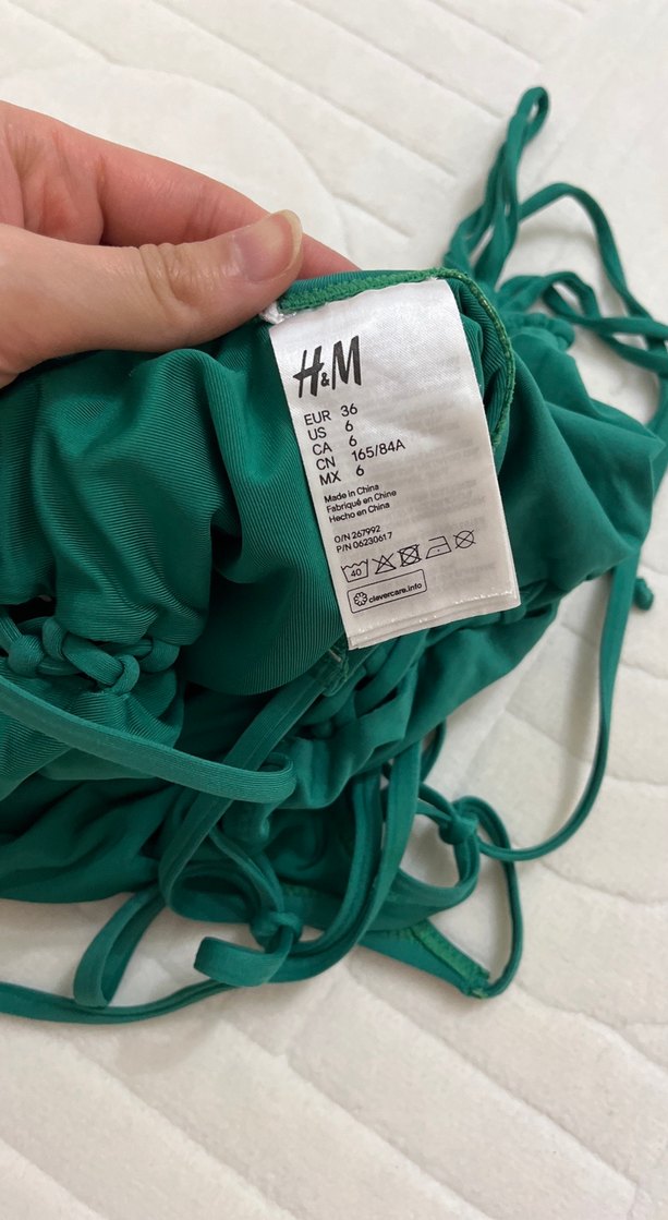 Yeşil İnce Askılı Kadın Mayo - Görsel 3