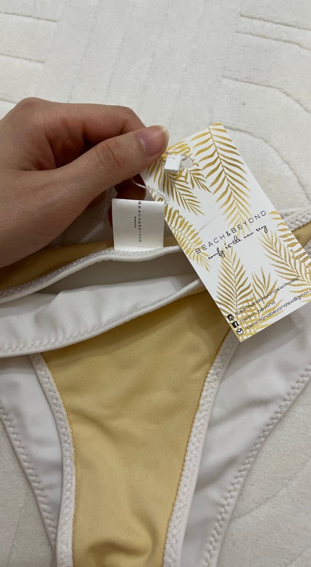 Bej İnce Askılı Kadın Bikini Altı - Görsel 2