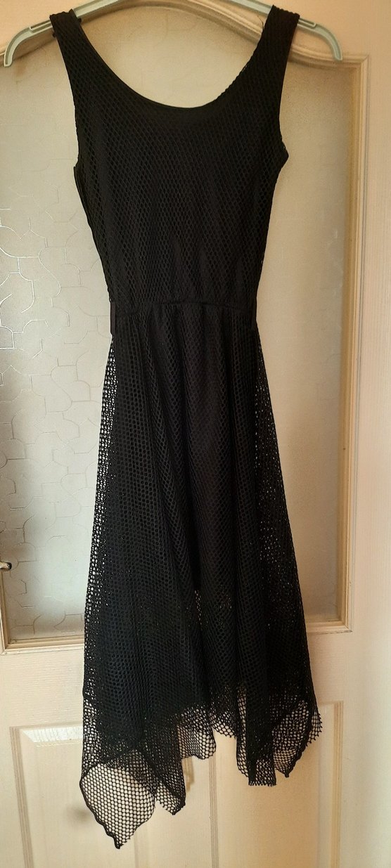 Uzun Siyah Kadın Elbise - Görsel 2