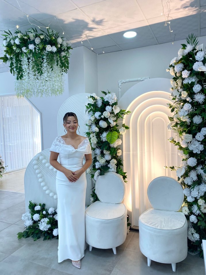 abiyefon beyaz söz elbisesi - Görsel 3