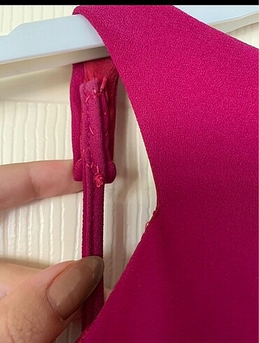 fuşya balık model abiye elbise - Görsel 3