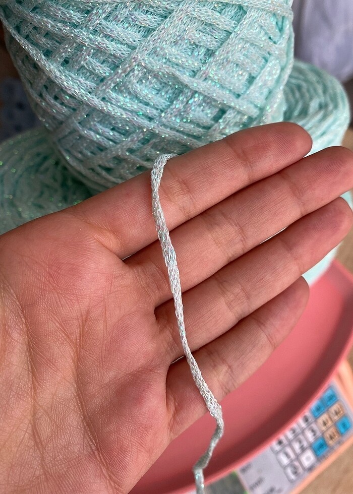 turkuaz simli lase ip - Görsel 3