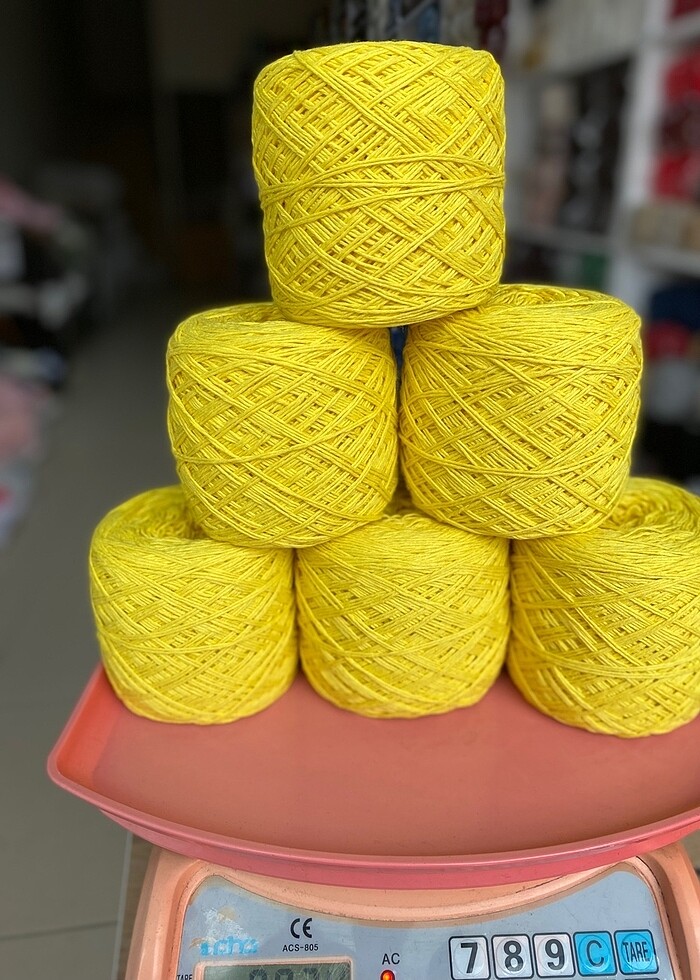 sarı koton ip - Görsel 2