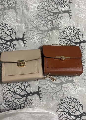Ahsen Sik Ve Minimal Cift Renkli Cantalar 2 Adet