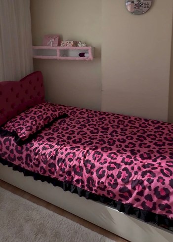 Pembe leopar nevresim takımı - Görsel 3