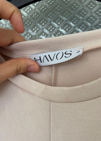 Pudra önden bağlamalı uzun elbise - Görsel 3