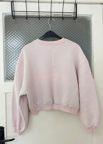 Pembe Kadın Oversize Sweatshirt - Görsel 3