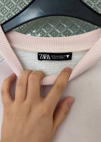 Pembe Kadın Oversize Sweatshirt - Görsel 8