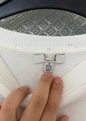 Mavi marka beyaz sweatshirt - Görsel 2