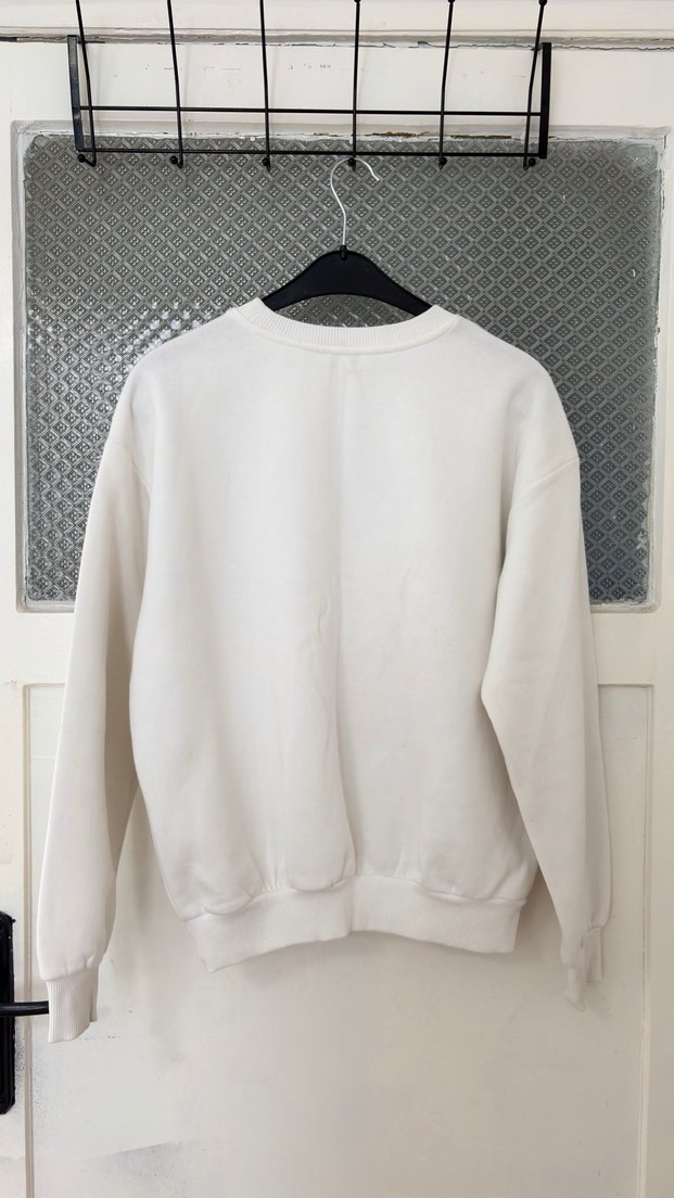 Mavi marka beyaz sweatshirt - Görsel 5