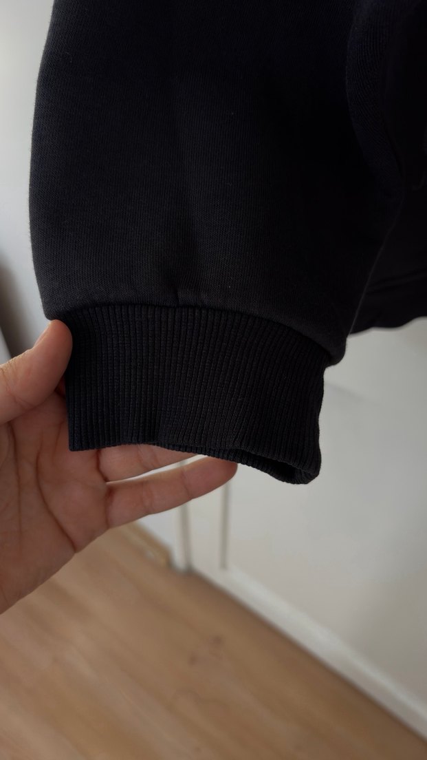 Justın bieber baskılı gri sweatshirt - Görsel 4