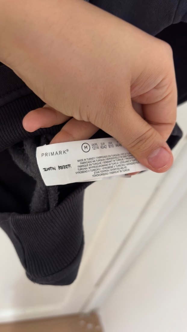 Justın bieber baskılı gri sweatshirt - Görsel 5