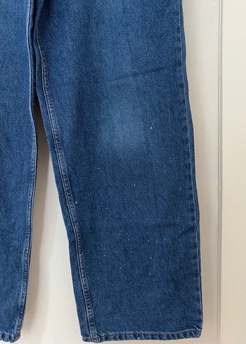 Kadın Mavi Bol Kesim Kot Pantolon - Görsel 2