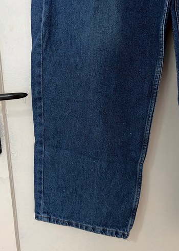 Kadın Mavi Bol Kesim Kot Pantolon - Görsel 3