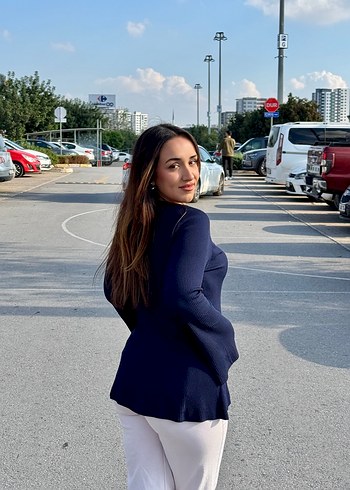 Lacivert polo marka ispanyol kol triko - Görsel 2