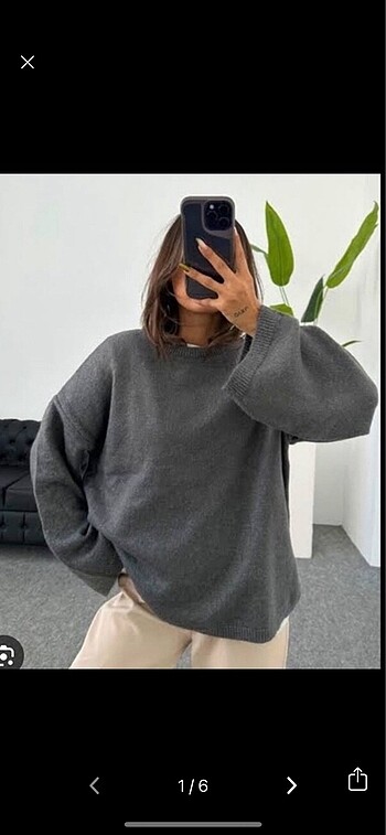 Gri geniş kol kazak pinterest