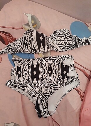Bikini Takım Siyah beyaz