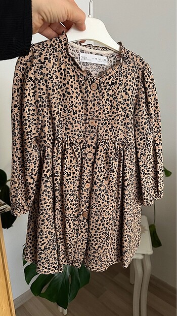 Zara leopar elbise