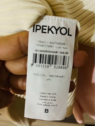 s Beden ten rengi Renk İpekyol hemen tükenen hırka