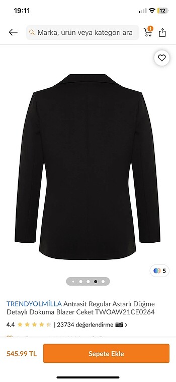 s Beden Blazer ceket