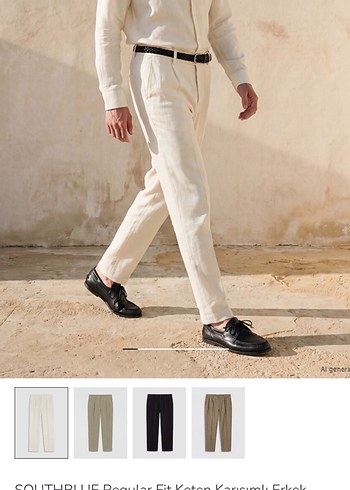 LC Waikiki Lcw Keten Karisimli Regular Fit Erkek Pantolon