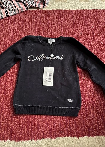 Kız bebek Siyah Uzun Kollu Triko Sweatshirt
